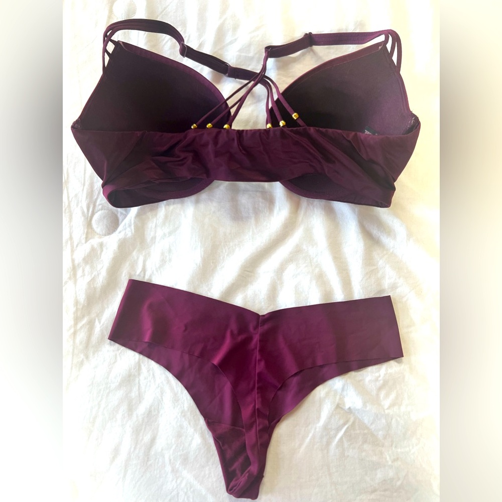 Victoria’s Secret matching bra and panties.